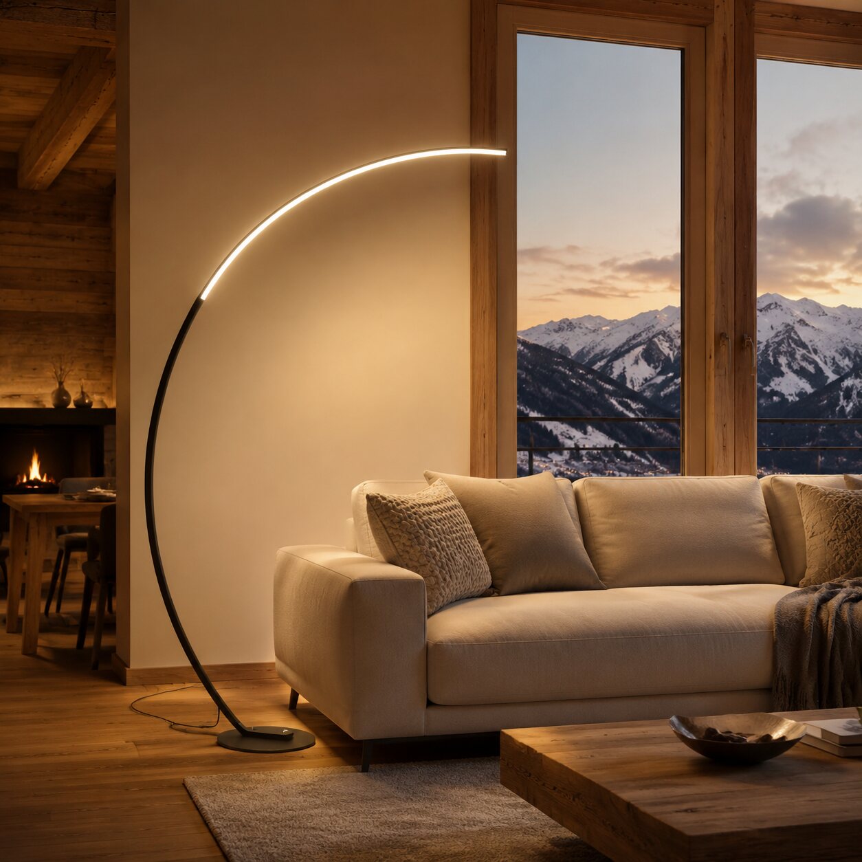 Lampada ad arco dimmerabile