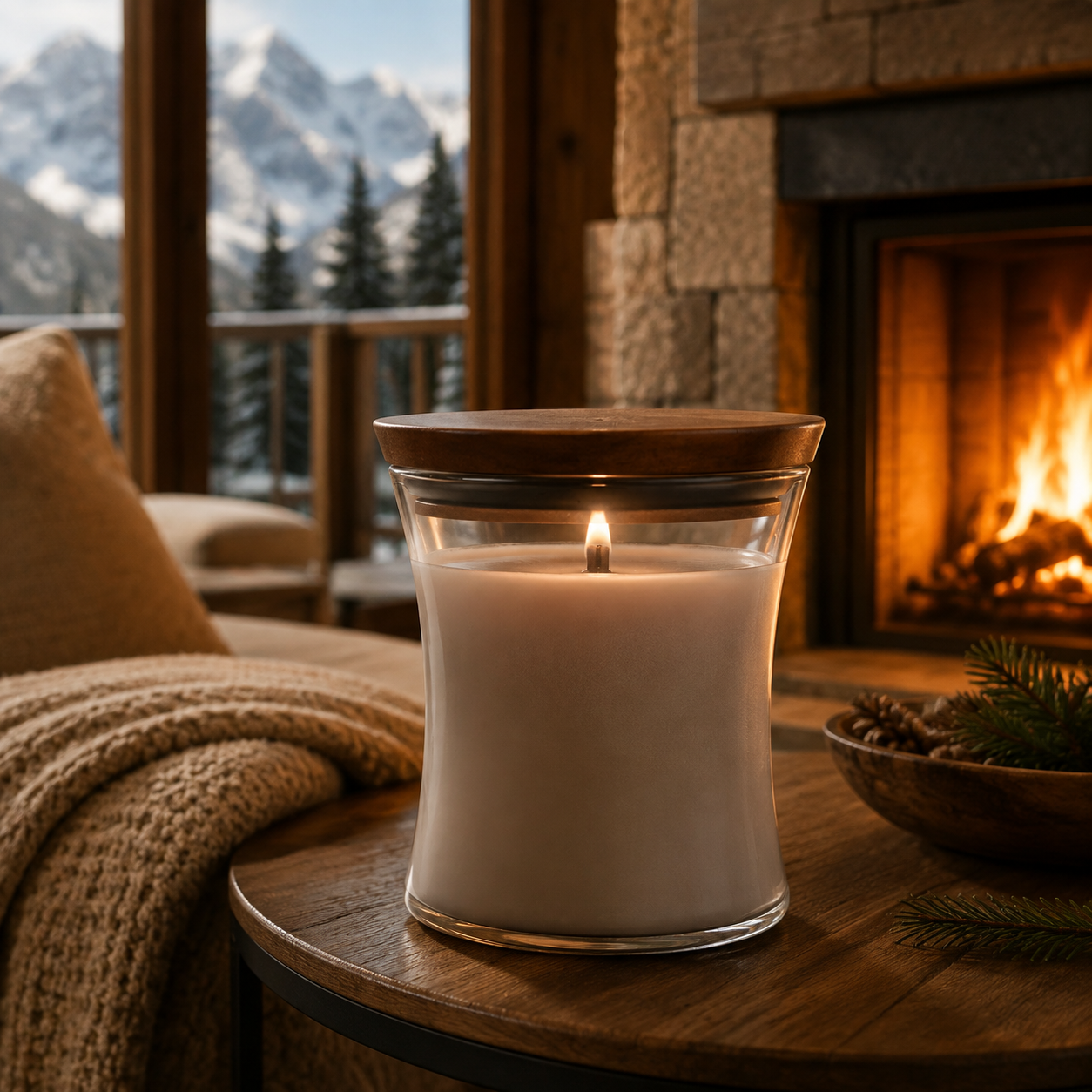 Candela WoodWick Fireside